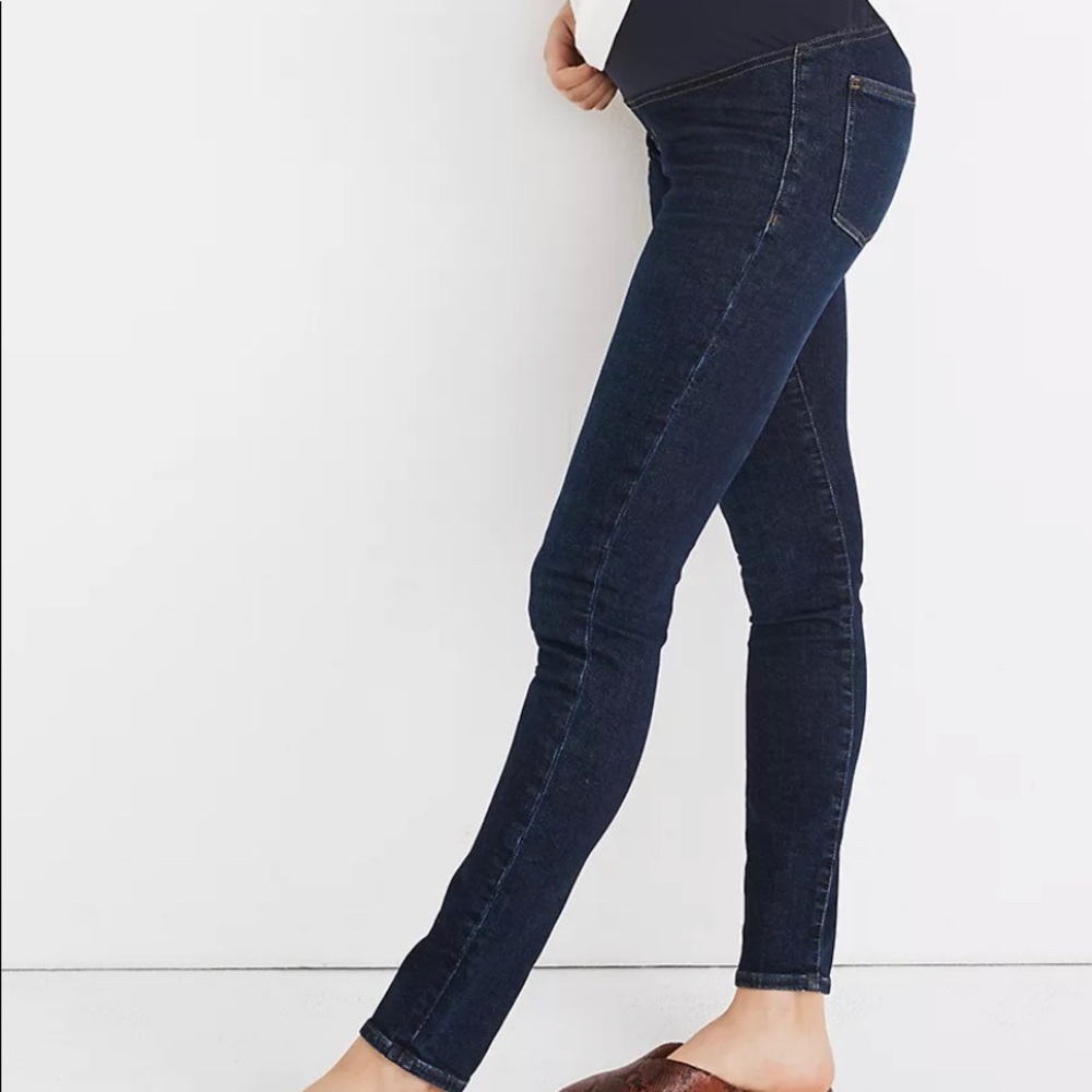 Madewell maternity overbelly skinny jeans